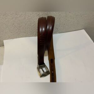 Onyx by Brighton Men's Salina Brown Braided Western Belt Size:42